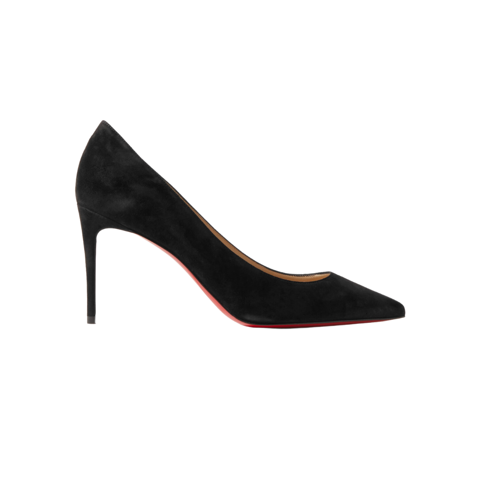 Escarpin transparent noir hot sale